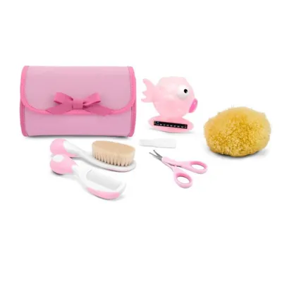 Image de set de soins pour bébé 5 pièces, rose
