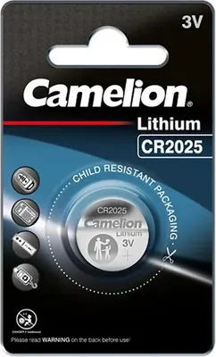 Produktbild von Camelion Knopfbatterie Lithium CR 2025 3 Volt