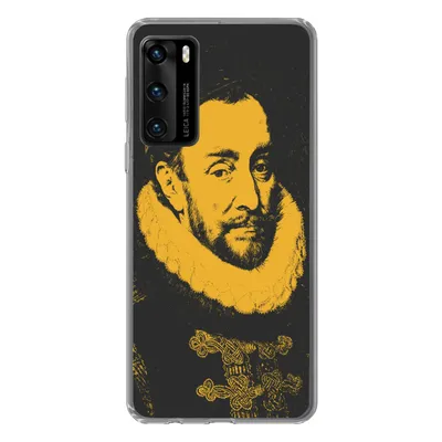 Produktbild von MuchoWow® Handyhülle Schutzhülle Hülle für Huawei P40 Wilhelm von Oranien - Adriaen Thomasz Silikon Softcase Handy Hülle - Handytasche