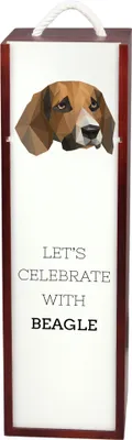 Produktbild von Art-Dog Wein-Geschenkbox Beagle – mit Geschenkbox