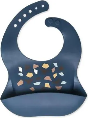 Immagine prodotto di Bavaglino in silicone impermeabile e flessibile con tasca