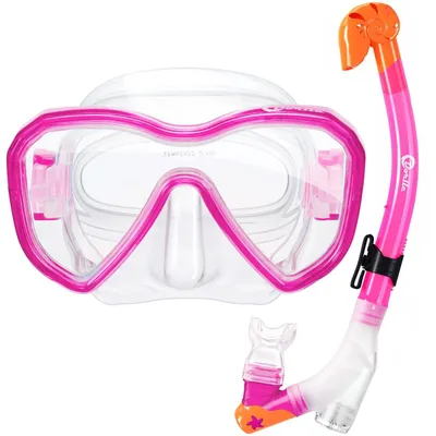 Zdjęcie produktu dla Zestaw do snorkelingu dla dzieci, zawierający suchy snorkel i maskę
