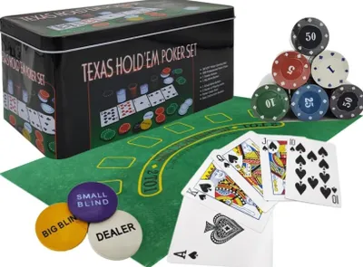 Produktbild von Pegasi Pokerset 200 Chips in Metalldose