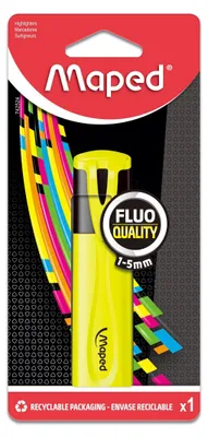 Obrázok produktu pre Maped 742524, 1 kusov, Žltá, 1 mm, 5 mm, Blistr