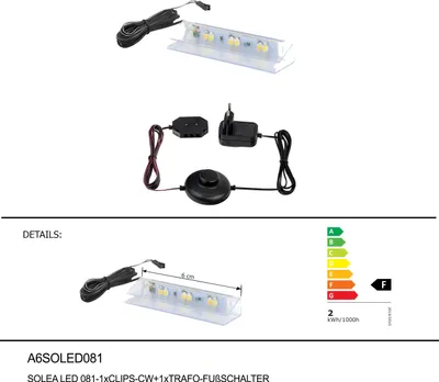 Produktbild von Beleuchtungsset SOLEA  A6SOLED 081