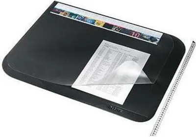 Produktbild von LEITZ Desk Mat w. Soft-Touch Surface 50x65cm/black/with transparent cover