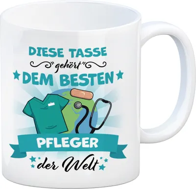 Produktbild von Bester Pfleger der Welt Kaffeebecher