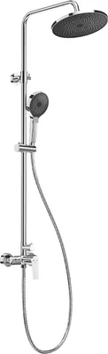 Produktbild von Auralum Messing Brausegarnitur Duschset Regendusche Kopfbrause Handbrause Duschstange Duscharmatur Duschsystem Chrom