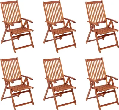 Produktbild von Klappbare Gartenstühle 6 Stk. Massivholz Akazie