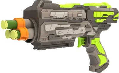 Image de Pistolet avec 6 cartouches en mousse 21 cm