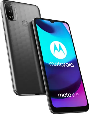 Produktbild von Motorola Mobility Motorola Moto E Moto E20 - 16,5 cm (6.5 Zoll) - 2 GB - 32 GB - 13 MP - Android 11 - Graphit