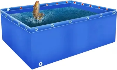 Productafbeelding van Tuinvijver met Afvoer - Bovengrondse Vijver - Koi Vissen Houden - Scheurbestendig PVC - Diverse Maten - Grijs