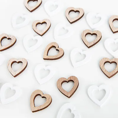 Productafbeelding van Hart-decoratie - Van hout - Woonaccessoire - 2,5 cm
