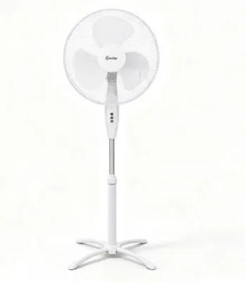 Immagine prodotto di Ventilatore, regolabile in altezza, con 3 velocità, colore bianco