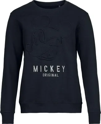Produktbild von Mickey Mouse Sweatshirt Damen Mickey Original Embossed schwarz XL