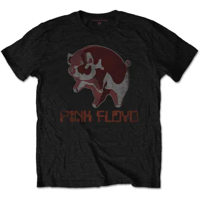 Image de T-shirt noir à manches longues « Ethnic Pig » de Pink Floyd