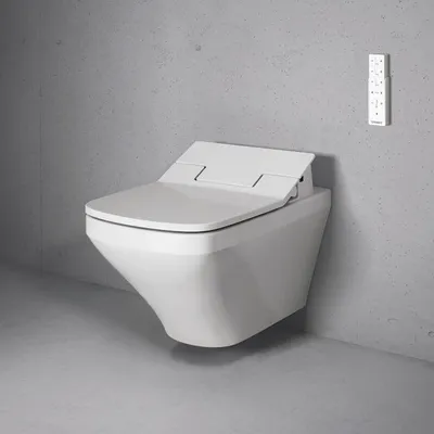 Zdjęcie produktu dla Toaleta z bidetem DURAVIT DuraStyle otwarta spłuczka okrągła biała 2542590000