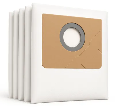 Produktbild von Microsafe 5er-Set Vliesfiltertüten für Kärcher NT 35/1 - kompatibel, Weiß