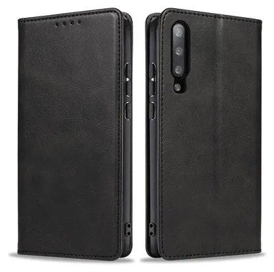 Produktbild von Handyhülle für Samsung Galaxy A70 / A70s Kunstleder Flip Cover Hülle Klapphülle Case Kartenfach Farbe: Schwarz