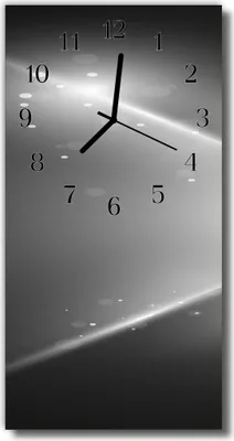 Produktbild von Tulup Glasuhr Wanduhr Küchenuhr Echt-Glas 30x60 Muster Schwarz
