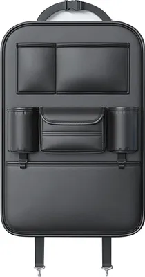Produktbild von Auto-Rücksitz-Organizer, multifunktional, Kunstleder, platzsparend, Auto-Aufbewahrungstasche, Schutz, Trittmatte