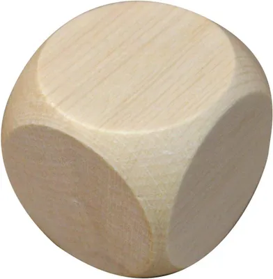Productafbeelding van Houten kubussen, zeszijdig, 10 stuks, 40 mm, voor spelletjes en kinderen