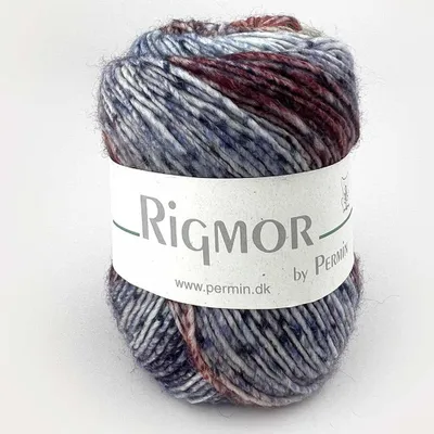 Produktbild von Rigmor by Permin – Superwash-Wollgarn (18 Rostrot/Blau)