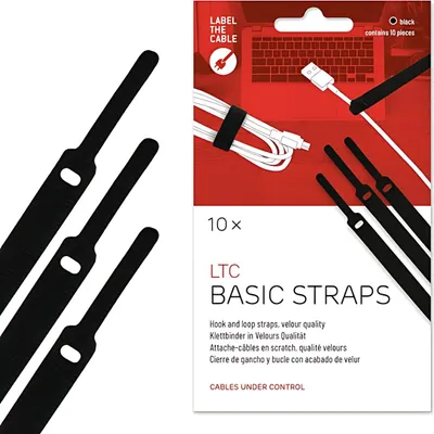 Produktbild von Klettbinder-/verschluß Basic, 17 cm, doppelseitiger  10 Stück