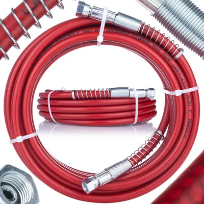Produktbild von Stahlschlauch für Lackiergerät 10m rot