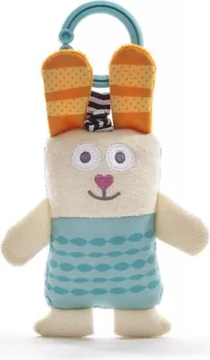 Zdjęcie produktu dla Taf Toys Ronnie the rabbit, Chłopak, dziewczyna, Tkanina, Plastik, Niebieski, Pomarańczowy, 1 szt.