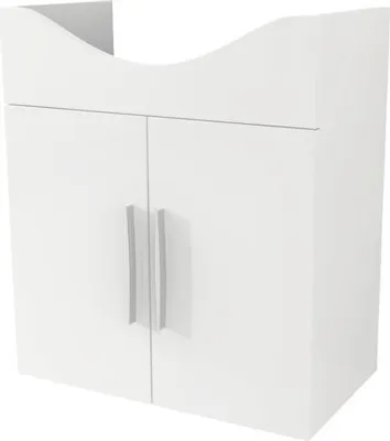 Produktbild von Waschtischunterschrank Baden Haus Aida BxHxT 60 x 70 cm x 33,5 cm Frontfarbe weiß hochglanz glanz