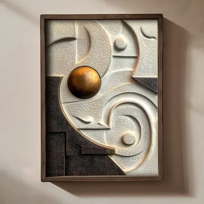 Immagine prodotto di Wallity, TUN068-L, quadro decorativo incorniciato in MDF, multicolore, 100% MDF, 35 x 47 x 2 cm