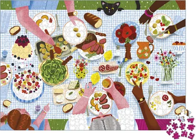 Obrázok produktu pre Janod puzzle rodinná večera - 1000 dielikovkartón od 8 rokov
