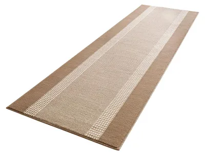 Image de Hanse Home | Tapis d'entrée BASIC - 80 cm x 400 cm - Beige et crème - Élégant et résistant