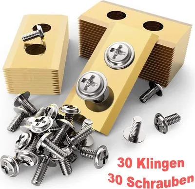Image de 30 lames de rechange en titane pour tondeuses-robots Worx Landroid Inoxydable