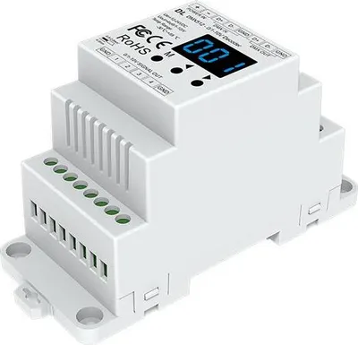 Produktbild von DL DMX512 auf 0/1–10 V Konverter – 4-Kanal, DC 12–24 V