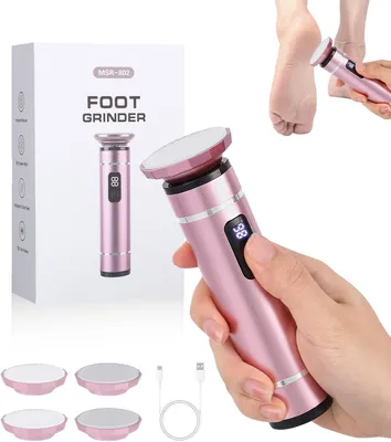 Produktbild von Elektrisches, kabelloses Hornhautentferner-Set (für die Füße),Rosa