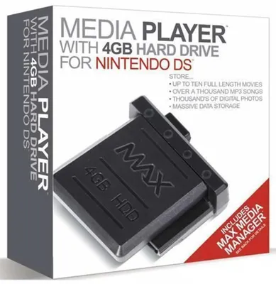 Produktbild von MAX Media Player mit 4GB Festplatte für Nintendo DS / DS Lite (DATEL)