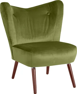 Produktbild von Max Winzer Sessel Sari - Samtvelours oliv - Maße: 70 x 69 x 86 cm