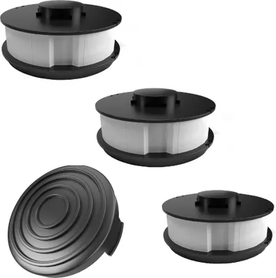 Produktbild von Set 3 Spule 1 Haube verstärkt passend für Gardenline GLR 456 Elektro Rasentrimmer