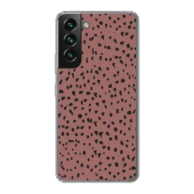 Produktbild von MuchoWow® Handyhülle Schutzhülle Hülle für Samsung Galaxy S22 Polka dots - Muster - Schwarz Silikon Softcase Handy Hülle - Mobiltelefonhülle