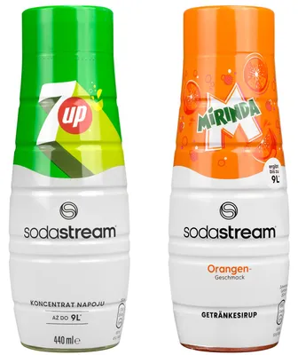 Produktbild von Sodastream Sirup Set 7UP Mirinda 2x440ml Getränkekonzentrat Mix