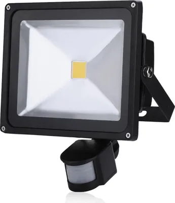 Produktbild von 30W LED Fluter Spot Außenstrahler Flutlich Strahler mit Bewegungsmelder,Greenmigo Warmweiß Wandstrahler Schwarz Aluminium IP65 Wasserdicht AC 85-265V Tageslichtweiß