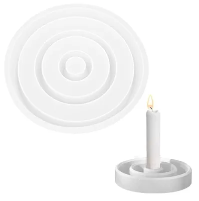 Produktbild von Silikonformen, Gießformen, Kerzenhalter, Kerzenständer für Spitzkerzen und Teelichter