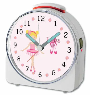 Produktbild von Kinder Wecker Motiv Balerina Kinderwecker weiß