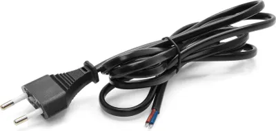 Produktbild von 2-poliges (Litze) Netzanschlusskabel Eurostecker 230V schwarz 2m