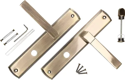 Produktbild von KOTARBAU® Türdrückerset 72 mm WC Langschild Patina Universal Modern