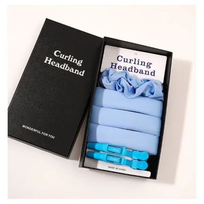 Produktbild von Haarwickler ohne Hitze, 100 cm, mit Gummibändern und Clip
