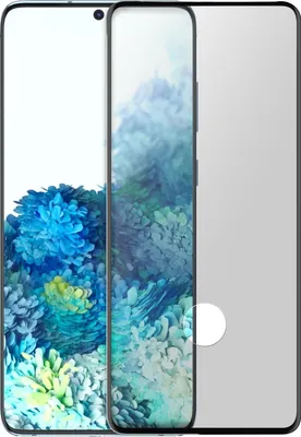 Zdjęcie produktu dla Wysokiej jakości szklana osłona ekranu do Samsung Galaxy S20 Plus - Black edge