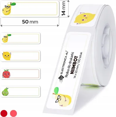 Produktbild von Selbstklebende Etiketten Thermosticker Niimbot D11 D110 D101 H1S 14x50